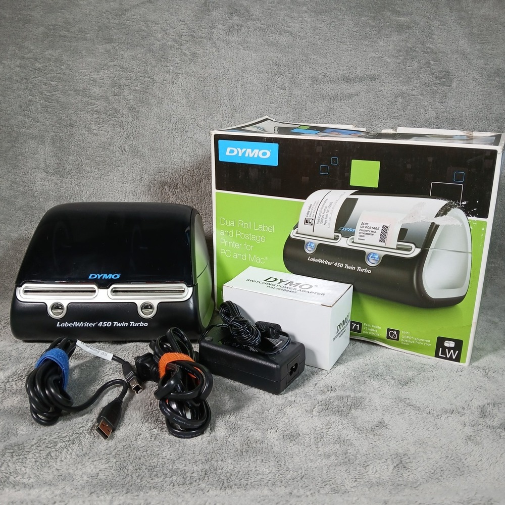 DYMO LabelWriter 450 Twin Turbo Black Thermal Label Postage Printer